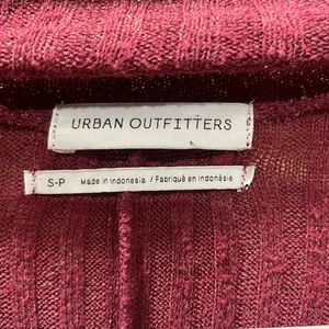 Urban Outfitters Long Sleeved knit sweater. Small. Cranberry